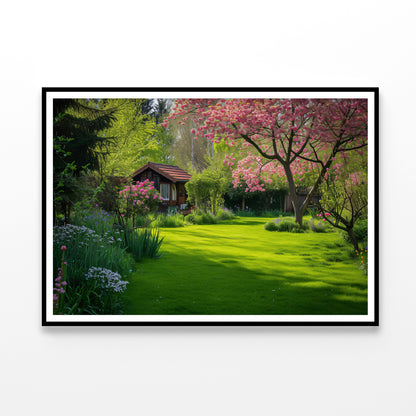 View of Garden in Natural Spring Home Decor Premium Quality Poster Print Choose Your Sizes