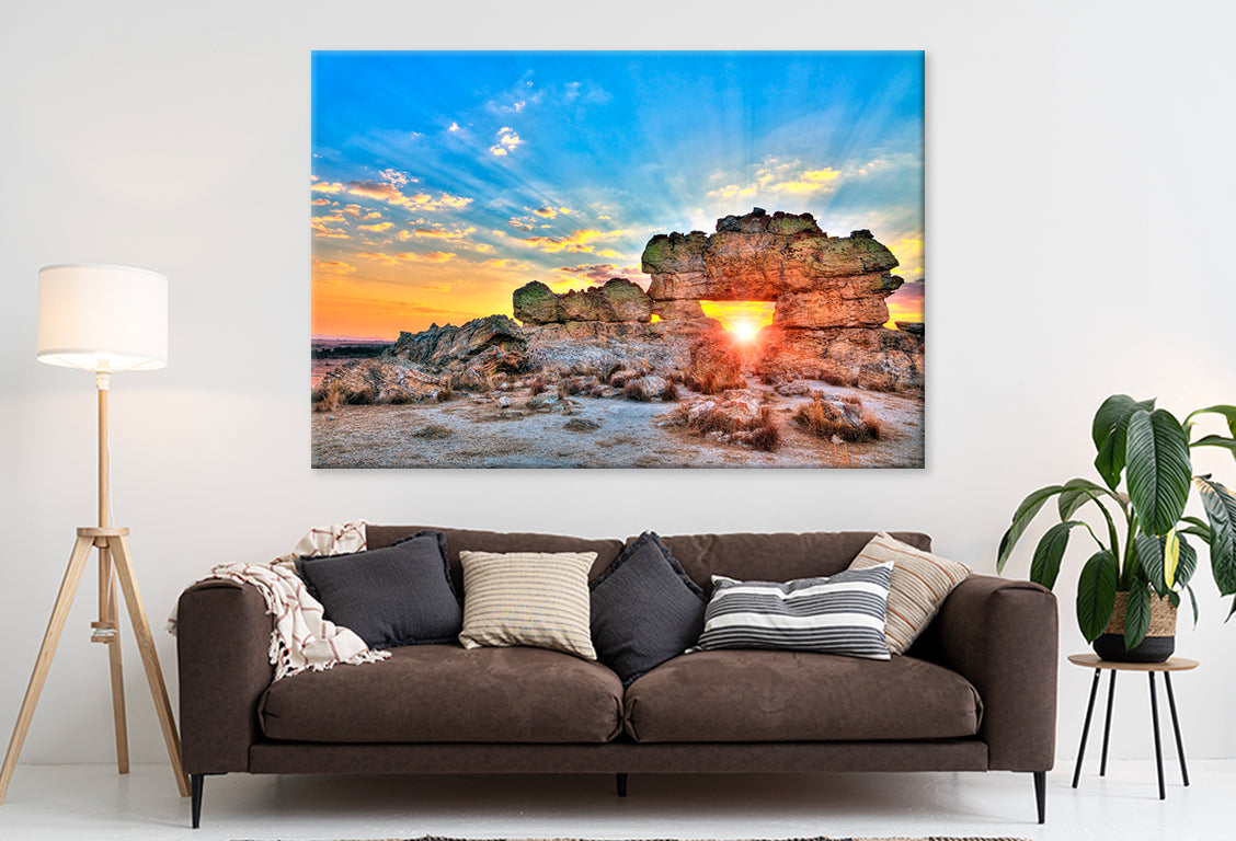 Sunset at La Fenetre, Isalo Wall Art Decor 100% Australian Made - Bella Home Decor