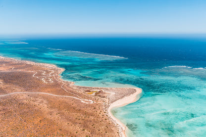 Ningaloo Reef Western Australia Coral Coast Aerial Wall Art Decor 100% Australian Made