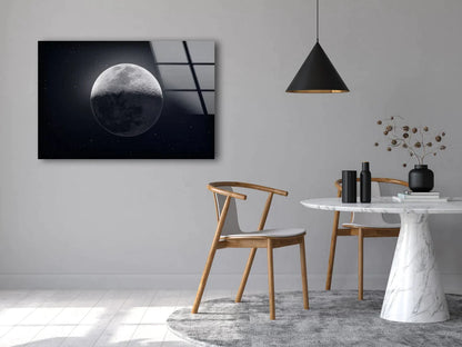 Moon Closeup Photograph UV Direct Aluminum Print Australian Made Quality