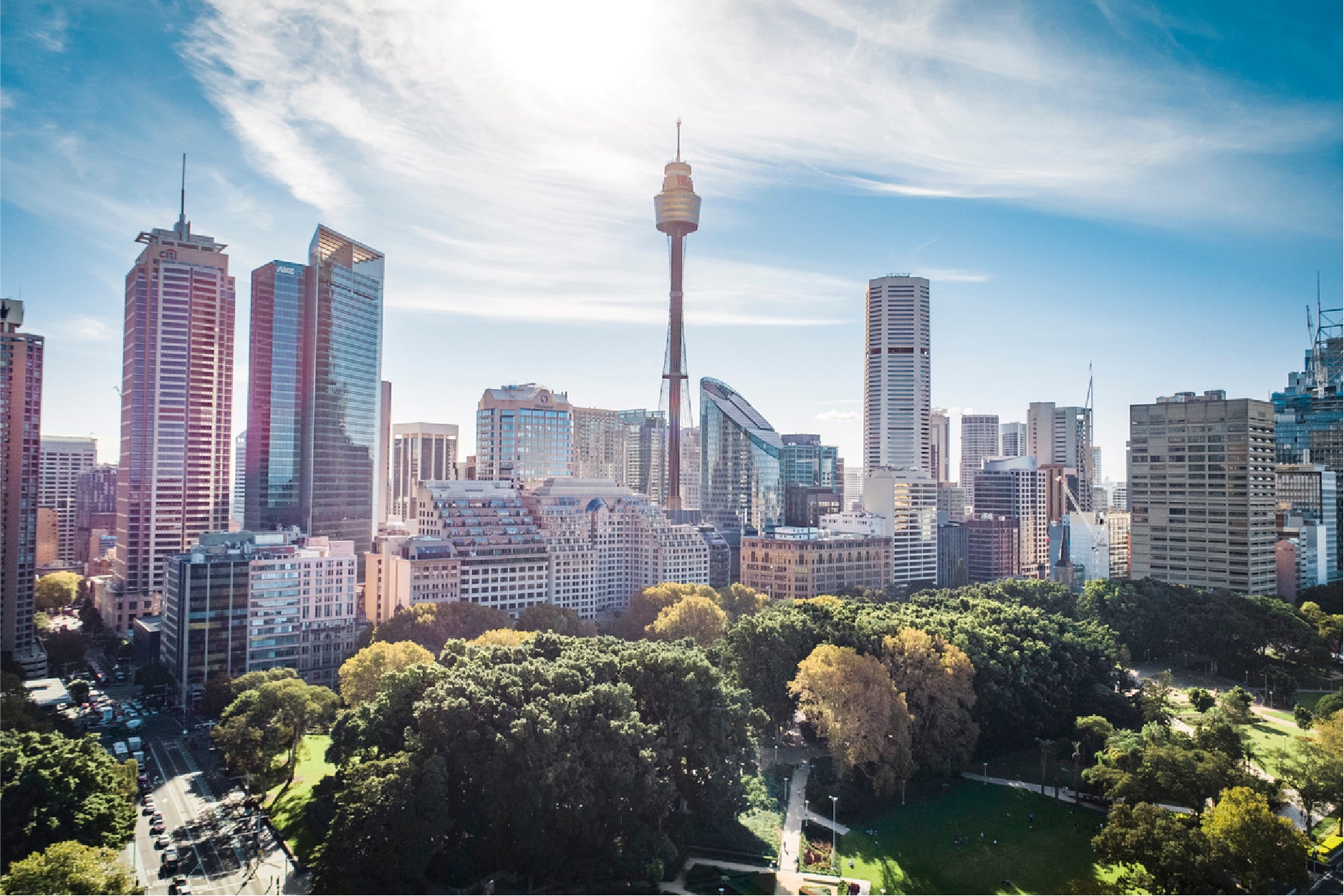 Drone View In Sydney Cityscape Print 100% Australian Made