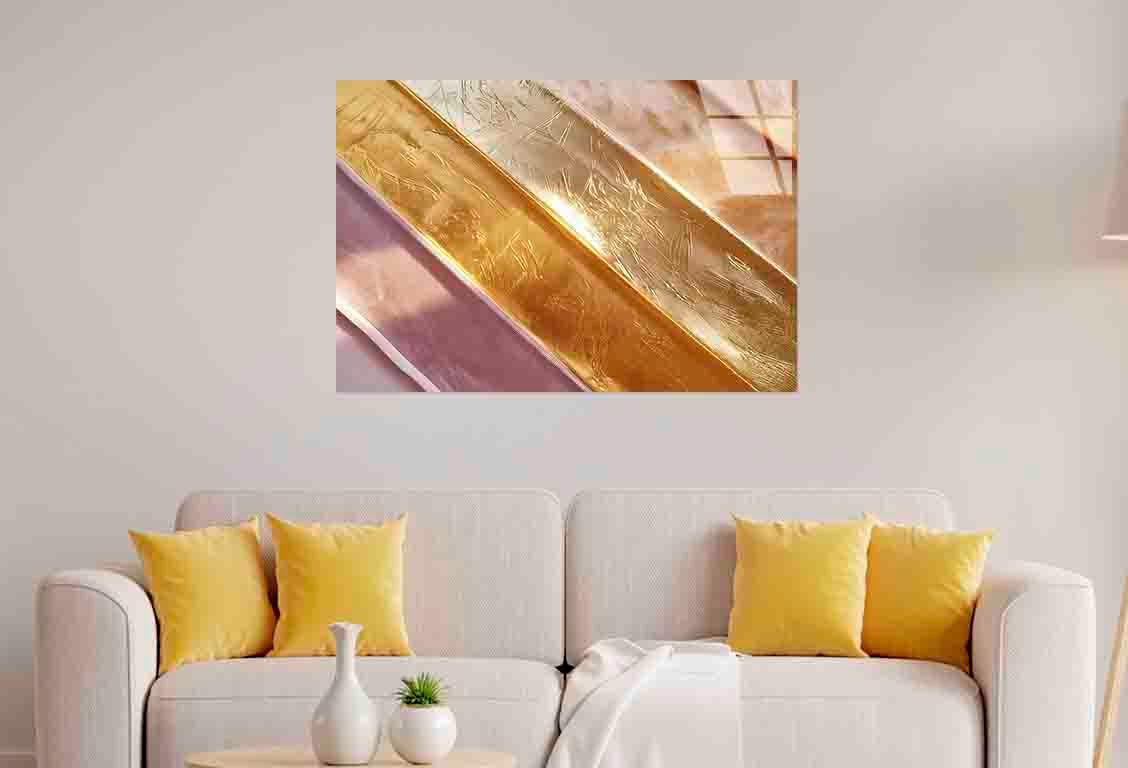 Chic Blush Abstract Art Tempered Glass Printing Wall Art Australian Made Quality