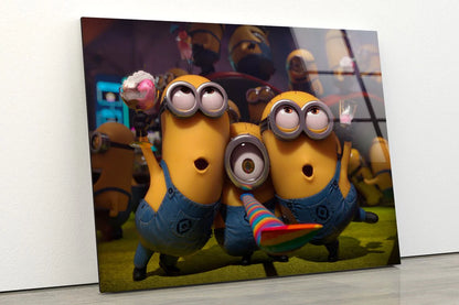 Minions Cartoon Design UV Direct Aluminum Print Australian Made Quality