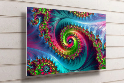 Abstract Fractal Art UV Direct Aluminum Print Australian Made Quality