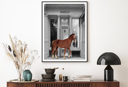 Store With Horse Design Home Decor Premium Quality Poster Print Choose Your Sizes