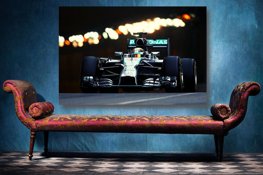 Lewis Hamilton F1 UV Direct Aluminum Print Australian Made Quality