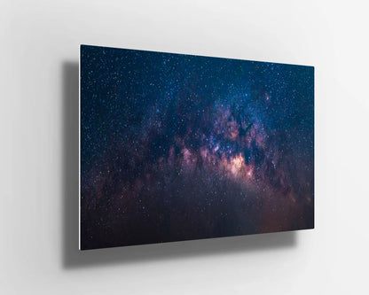 Space scene milky way galaxy stars UV Direct Aluminum Print Australian Made Quality