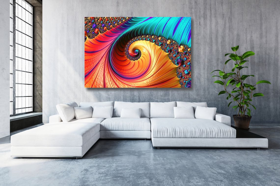 Abstract Art Design Acrylic Glass Print Tempered Glass Wall Art 100% Made in Australia Ready to Hang