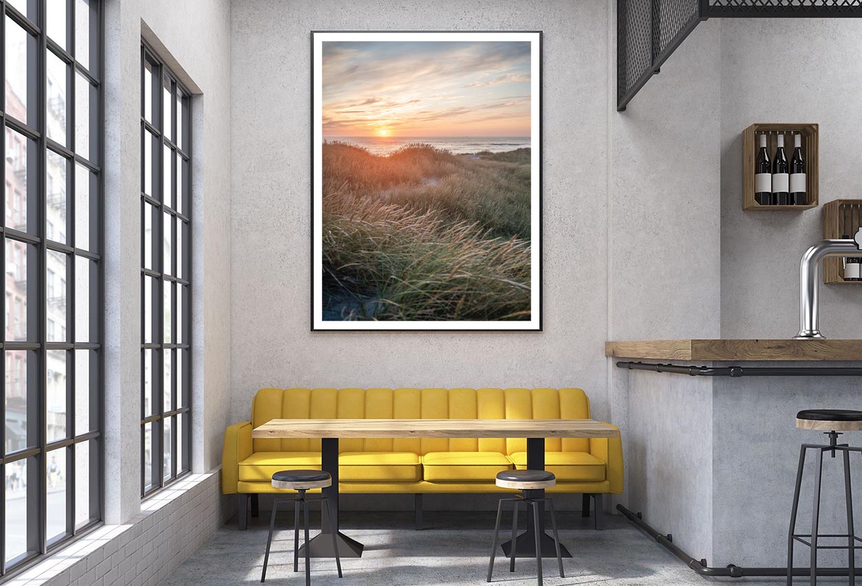 Sunset On the Danish Beach Home Decor Premium Quality Poster Print Choose Your Sizes