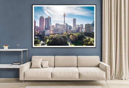 Drone View In Sydney Cityscape Home Decor Premium Quality Poster Print Choose Your Sizes