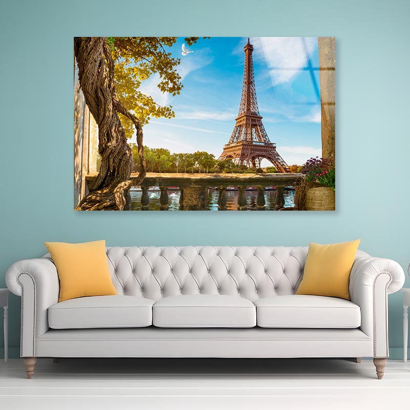 Eiffle Tower Balcony Acrylic Glass Print Tempered Glass Wall Art 100% Made in Australia Ready to Hang