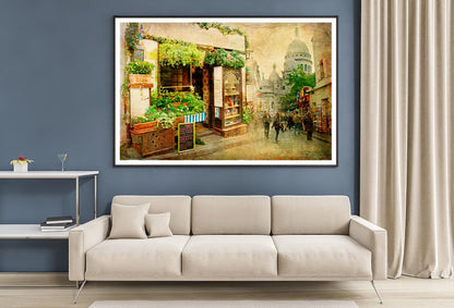 Parisian Streets - Montmartre Home Decor Premium Quality Poster Print Choose Your Sizes - Bella Home Decor