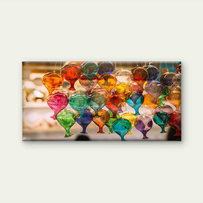 Venetian Murano Glass Bulbs Wall Art Canvas Office Home Room Framed 120x60cm - Bella Home Decor