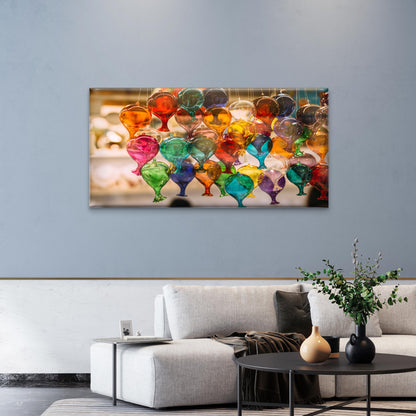 Venetian Murano Glass Bulbs Wall Art Canvas Office Home Room Framed 120x60cm - Bella Home Decor