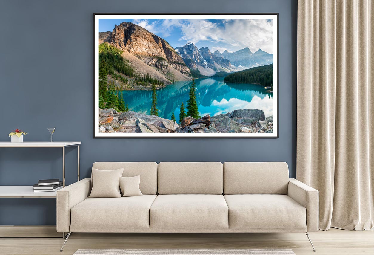 Turquoise Moraine Lake in The Canadian Rockies Home Decor Premium Quality Poster Print Choose Your Sizes