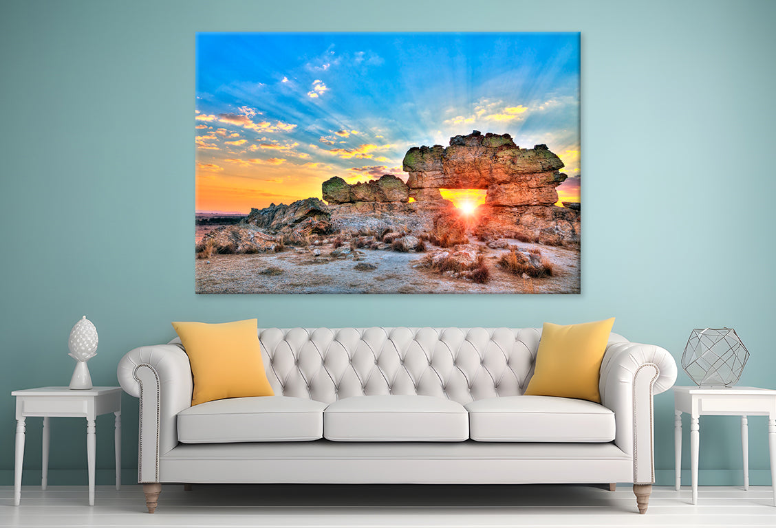 Sunset at La Fenetre, Isalo Wall Art Decor 100% Australian Made - Bella Home Decor
