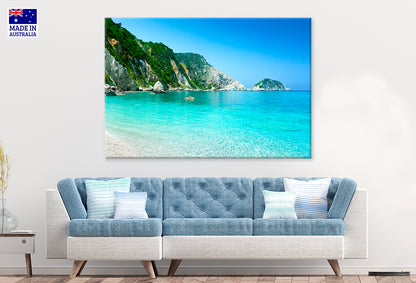 Petani Beach Kefalonia Island Greece Wall Art Decor 100% Australian Made