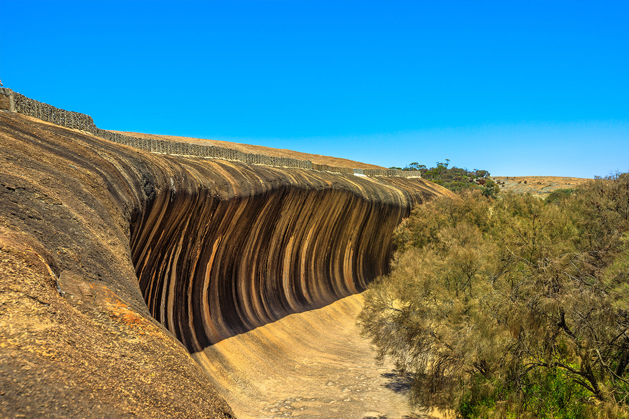 Wave Rock Western Australia Aerial View Wall Art Decor 100% Australian Made
