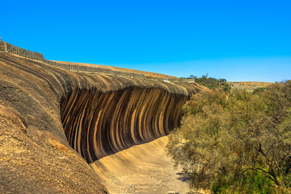 Wave Rock Western Australia Aerial View Wall Art Decor 100% Australian Made