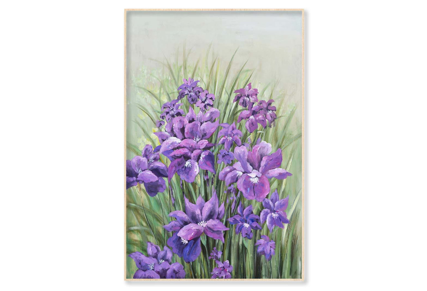 A Purple Flower, Painting Wall Art Limited Edition High Quality Print