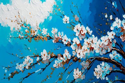 Cherry Sakura Blossom Branches Painting  Wall Art Decor 100% Australian Made