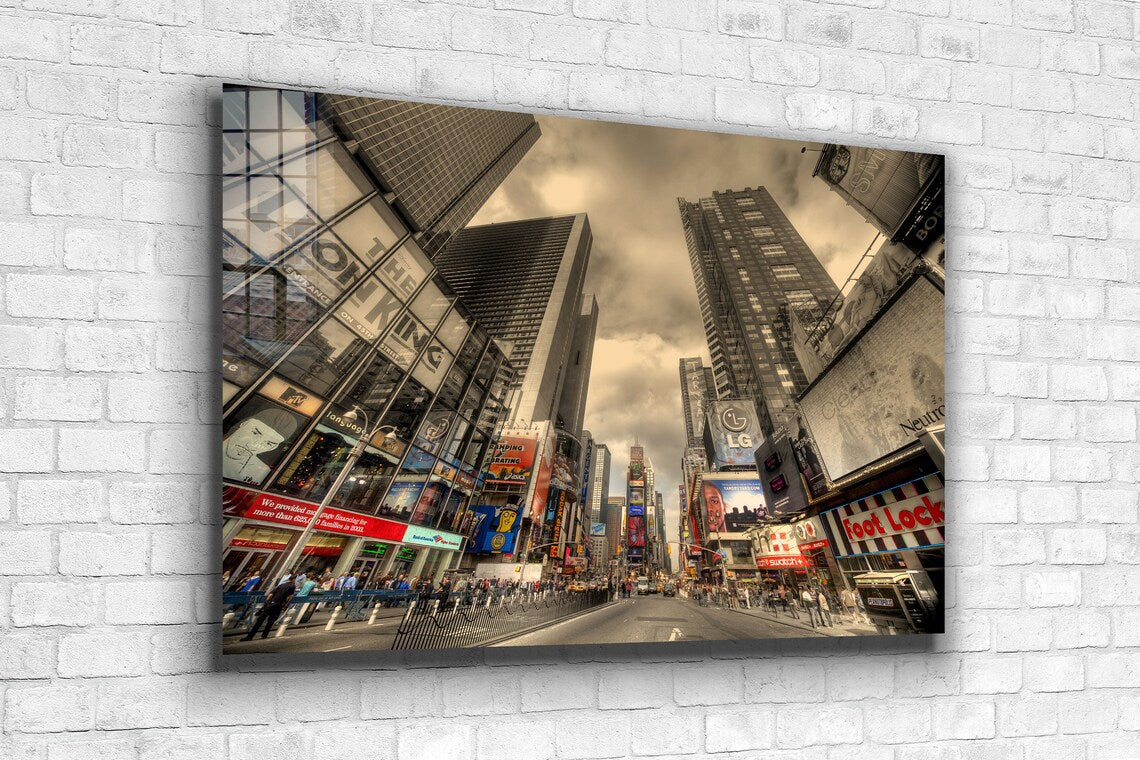 City Street Cloudy Sky UV Direct Aluminum Print Australian Made Quality