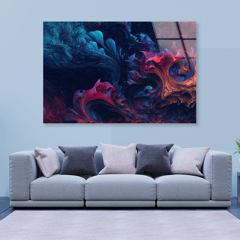 Texture Wallpaper Acrylic Glass Print Tempered Glass Wall Art 100% Made in Australia Ready to Hang - Bella Home Decor