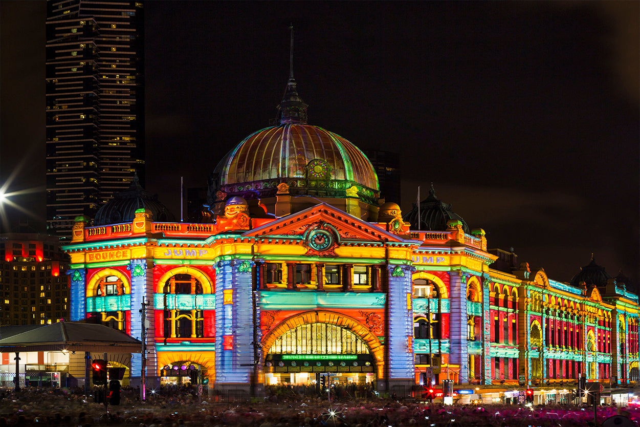 Flinders Street Station Melbourne Scenic Wall Art Decor 100% Australian Made