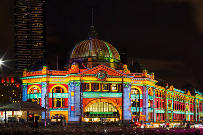 Flinders Street Station Melbourne Scenic Wall Art Decor 100% Australian Made