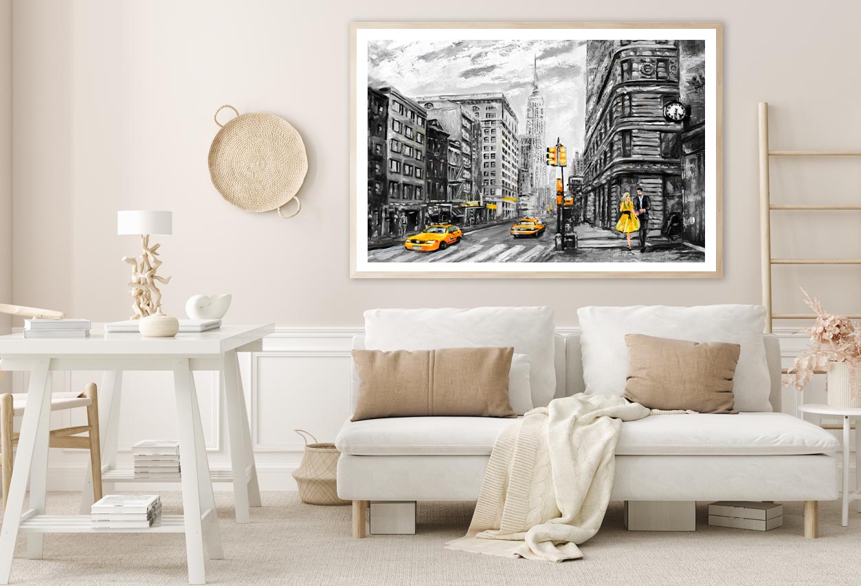 Street View Of New York Home Decor Premium Quality Poster Print Choose Your Sizes