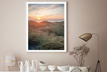 Sunset On the Danish Beach Home Decor Premium Quality Poster Print Choose Your Sizes