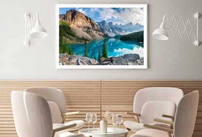 Turquoise Moraine Lake in The Canadian Rockies Home Decor Premium Quality Poster Print Choose Your Sizes