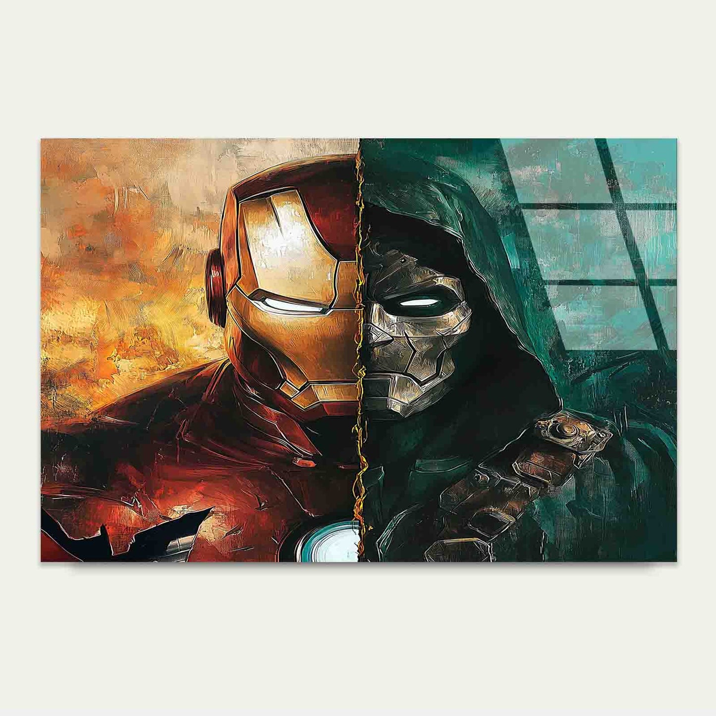 Gritty Textured Futuris Tempered Glass Printing Wall Art Australian Made Quality - Bella Home Decor