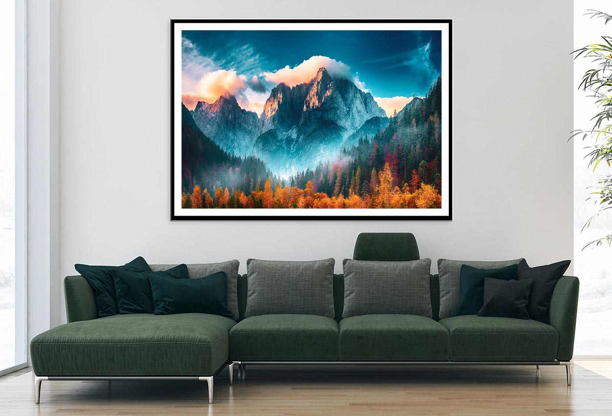 Triglav Mountain Peak at Sunrise Home Decor Premium Quality Poster Print Choose Your Sizes