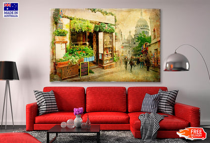 Parisian Streets - Montmartre Wall Art Decor 100% Australian Made - Bella Home Decor