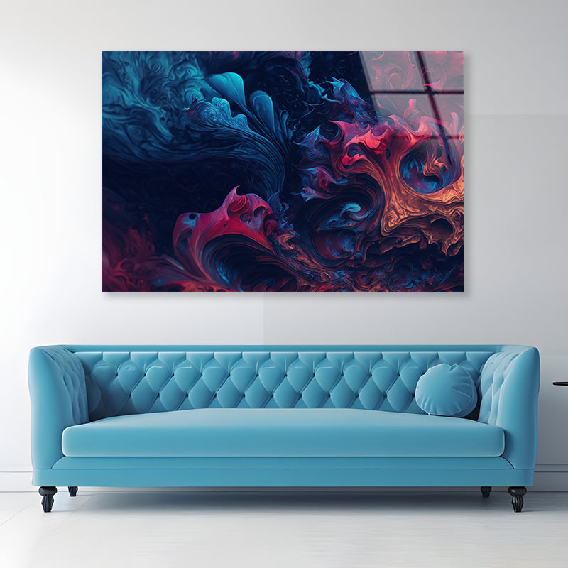 Texture Wallpaper Acrylic Glass Print Tempered Glass Wall Art 100% Made in Australia Ready to Hang - Bella Home Decor