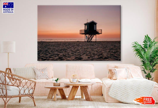 Colorful Sunset on The Beach, Langeoog, North Sea Wall Art Decor 100% Australian Made - Bella Home Decor