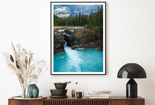 River Flows Down From Mountains Home Decor Premium Quality Poster Print Choose Your Sizes