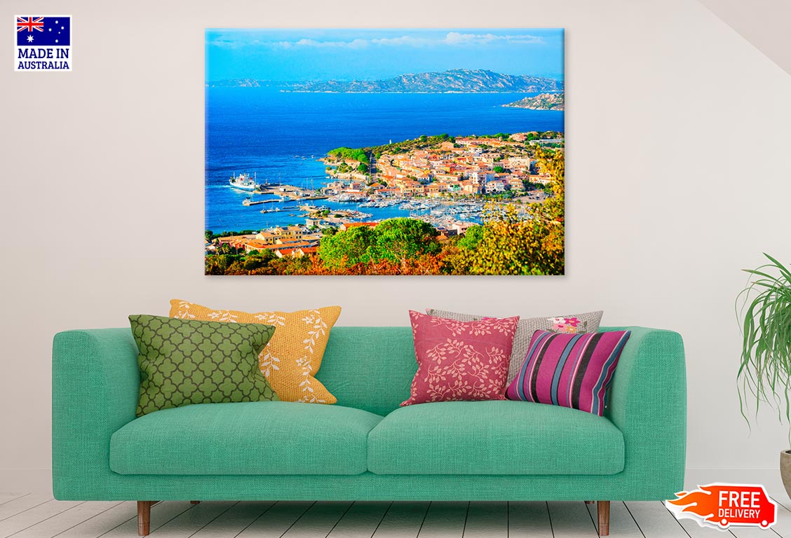 Mediterranean Sea In Sardinia Print 100% Australian Made