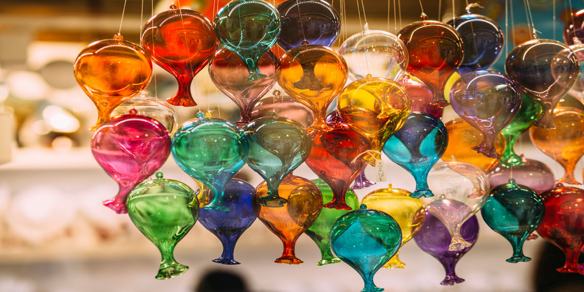 Venetian Murano Glass Bulbs Wall Art Canvas Office Home Room Framed 120x60cm - Bella Home Decor