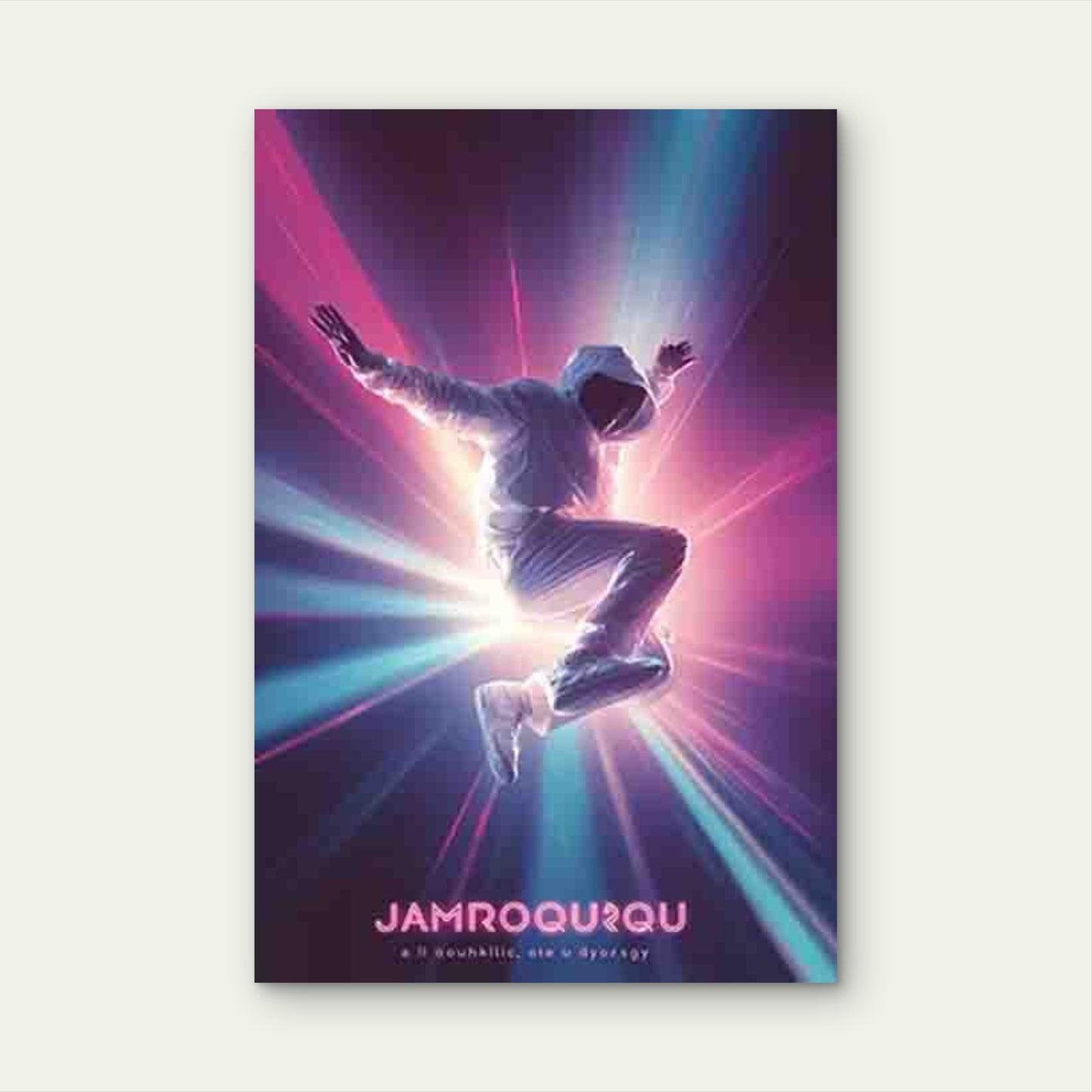 Featuring Neon Velocity Leap 60x90cm Metal Print Ready to Hang - Bella Home Decor