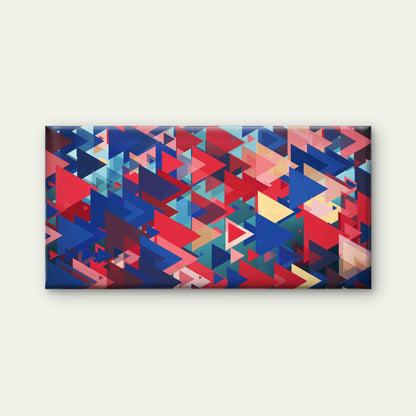 Abstract Geometric Triangles Wall Art Canvas Office Home Room Framed 120x60cm