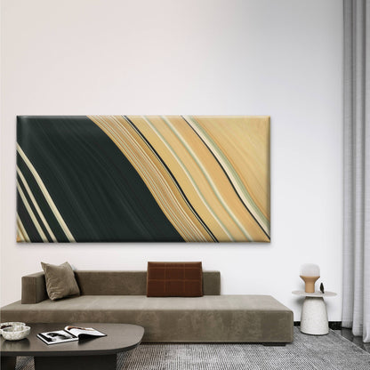 Abstract Wavy Background Wall Art Canvas Office Home Room Framed 120x60cm