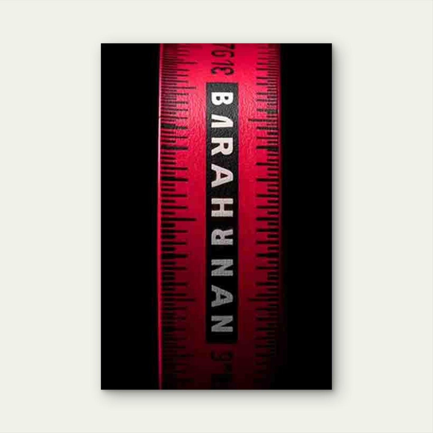 Featuring a Close-Up of a Red Measuring Tape 60x90cm Metal Print Ready to Hang - Bella Home Decor