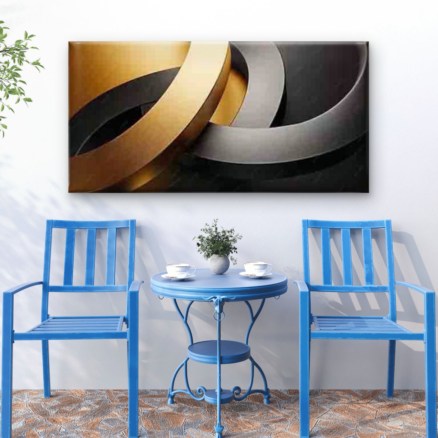 Abstract Modern Inch Artwork Wall Art Canvas Office Home Room Framed 120x60cm