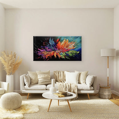 Abstract of A Colorful Flower Wall Art Canvas Office Home Room Framed 120x60cm - Bella Home Decor
