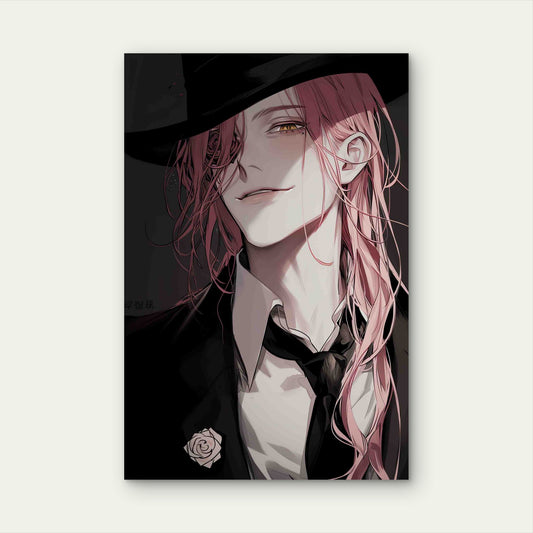 Zhao Ran In Suit Metal Print Ready to Hang