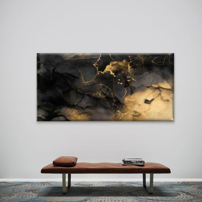 Modern Abstract Marble Texture Wall Art Canvas Office Home Room Framed 120x60cm