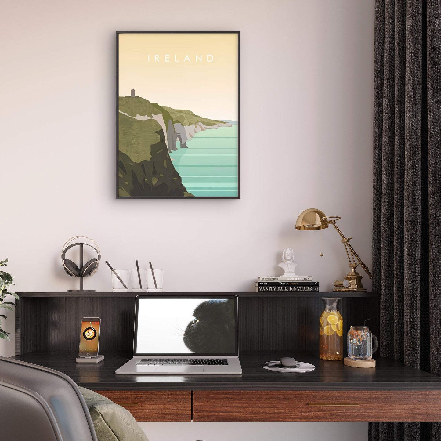 Explore The Wonders Of Ireland Travel Poster Print Wall Art