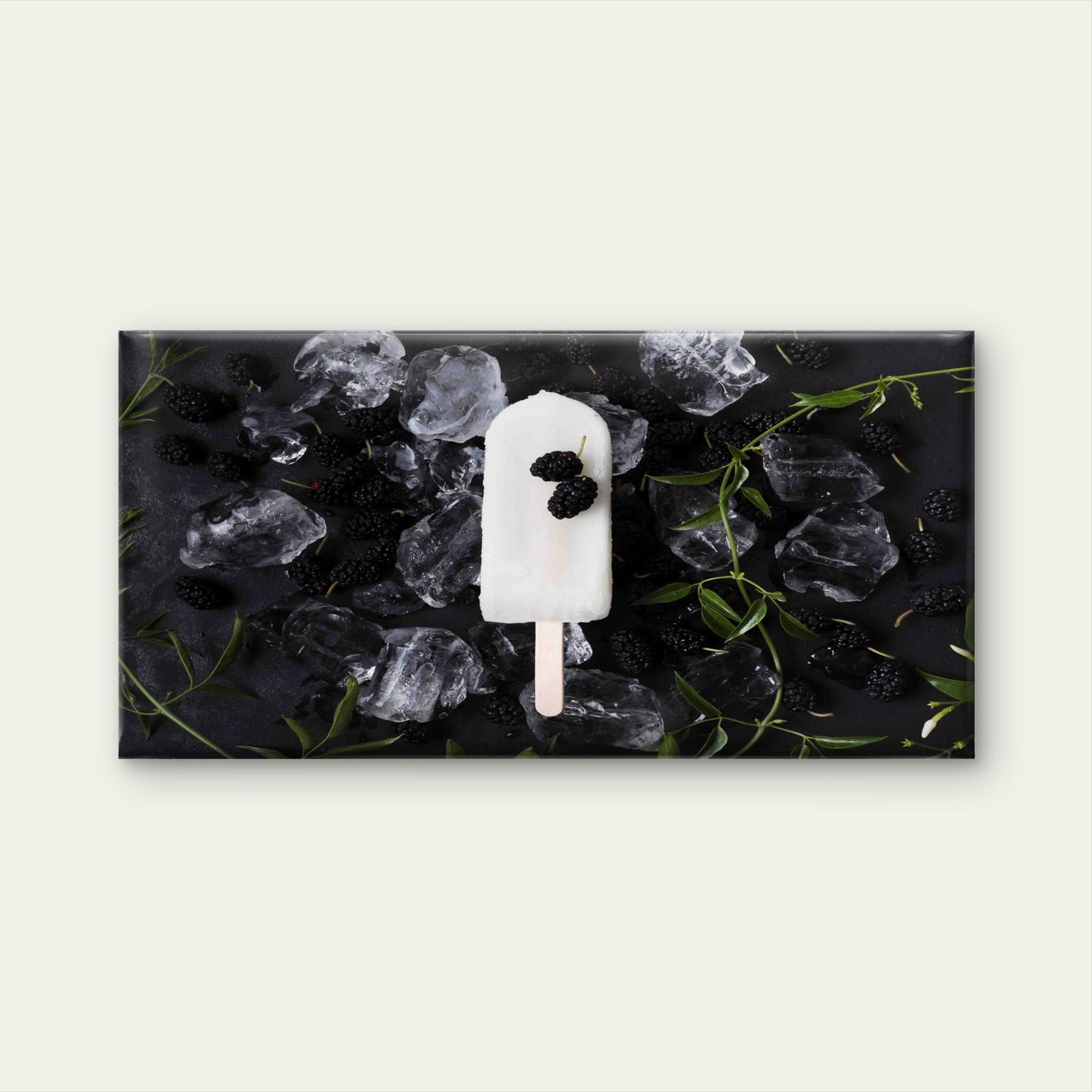 Coconut Blackberry Popsicles Wall Art Canvas Office Home Room Framed 120x60cm